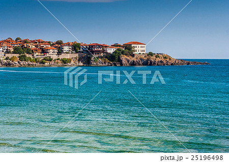 ancient city on a rocky ledge near sea 25196498
