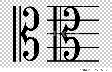 Music symbol: C Sign 25197070