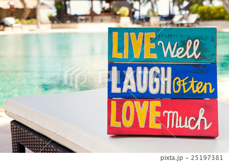 Inspirational Motivational Life Quote wooden board 25197381