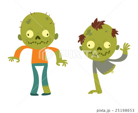 Cartoon zombie character isolated 25198653