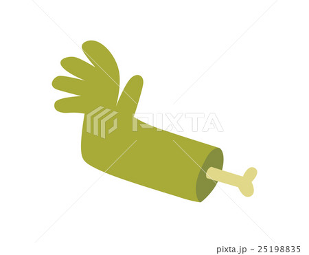 Zombie halloween cartoon hand 25198835
