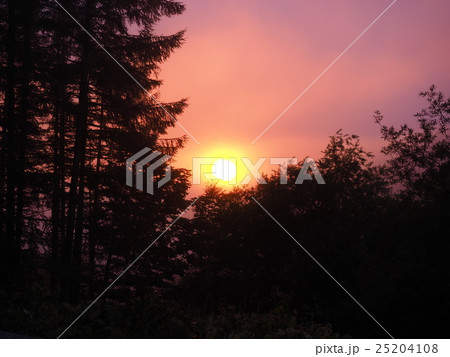 御嶽山の夕焼け 御嶽山の夕焼け 25204108