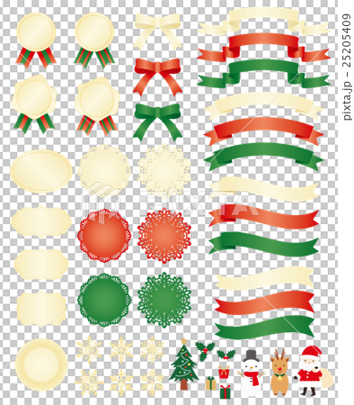 Gold, Christmas image ribbon material 25205409