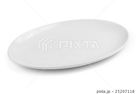 Empty plate isolated on a white background 25207118