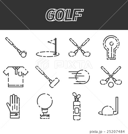 Golf icon set 25207484
