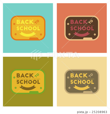 assembly flat icons Back to school board assembly flat icons Back to school board 25208963