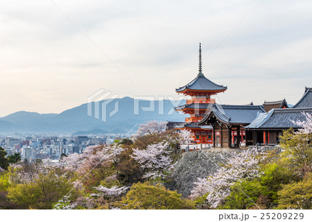 Kiyomizu dera temple in spring Kiyomizu dera temple in spring 25209229