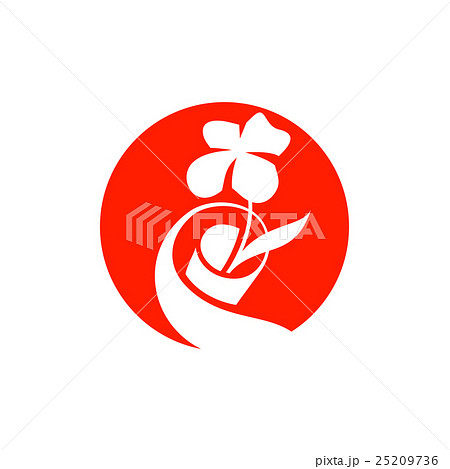 Abstract packing flowers sign  25209736
