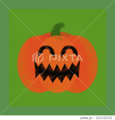 flat shading style icon halloween pumpkin flat shading style icon halloween pumpkin 25210252