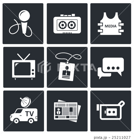 Media icon set Media icon set 25211027