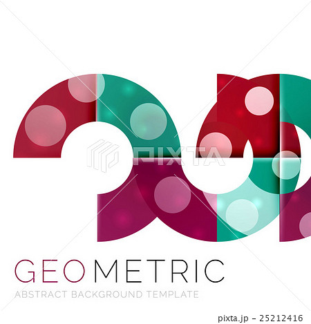 Modern abstract round shapes repititon background 25212416