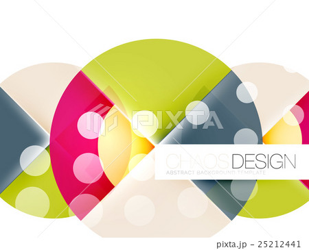 Round shapes, circle banner with sample text 25212441