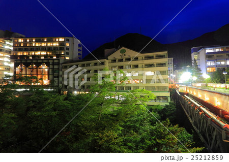 くろがね橋から見た鬼怒川温泉郷夜景 25212859