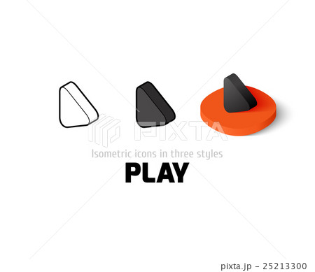 Play icon in different style 25213300