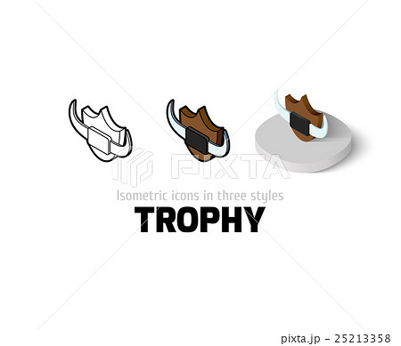 Trophy icon in different style 25213358
