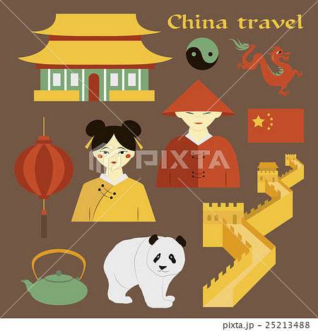 Travel to China. Set of icons 25213488