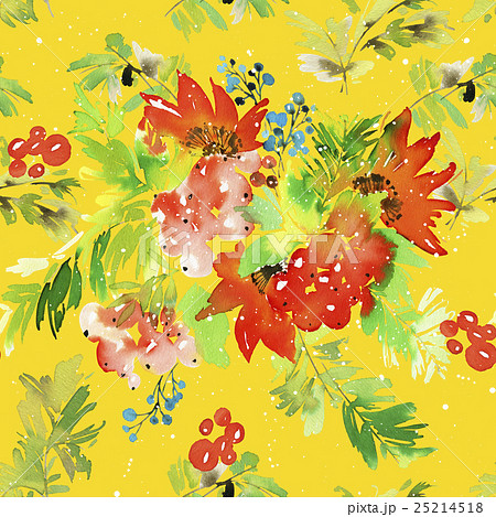 Watercolor seamless Christmas pattern 25214518