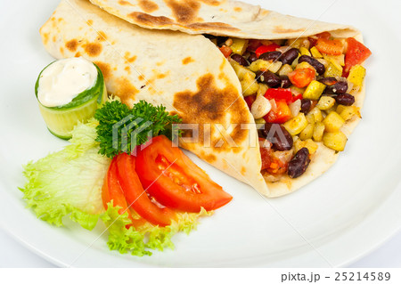 burrito with beans and squash burrito with beans and squash 25214589