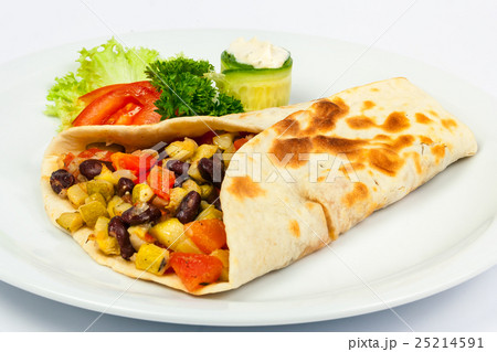 burrito with beans and squash burrito with beans and squash 25214591