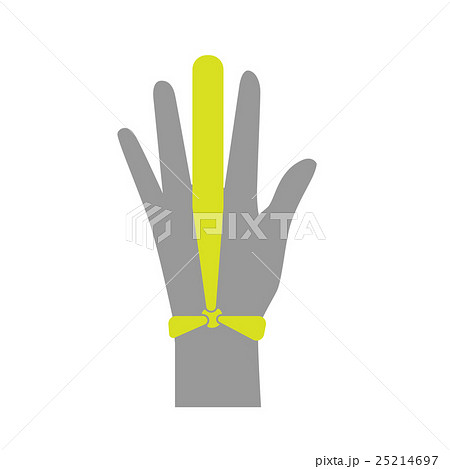 Flat icon injured finger with bandage Flat icon injured finger with bandage 25214697