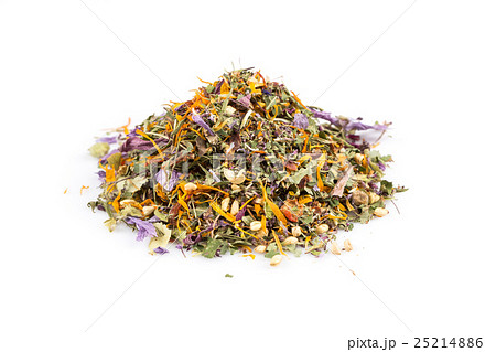 Dried herbal tea leaves Dried herbal tea leaves 25214886