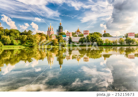 View of the Novodevichy Convent in Moscow, Russia 25215673