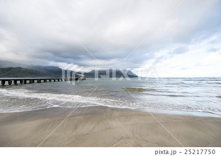 Hanalei,Kauai,Hawaii,ハナレイ桟橋、カウアイ島、ハワイ Hanalei,Kauai,Hawaii,ハナレイ桟橋、カウアイ島、ハワイ 25217750