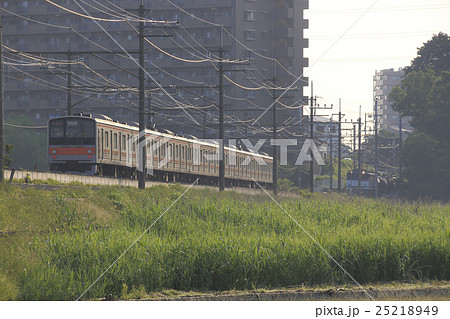 見沼田んぼを行く武蔵野線205系 25218949