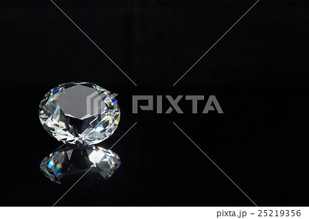diamond on black background 25219356