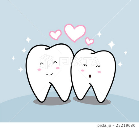 cute cartoon Smiling tooth  25219630