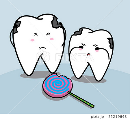 cute cartoon Smiling tooth and candy cute cartoon Smiling tooth and candy 25219648