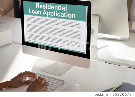 Residential Loan Application Assets Concept Residential Loan Application Assets Concept 25220679