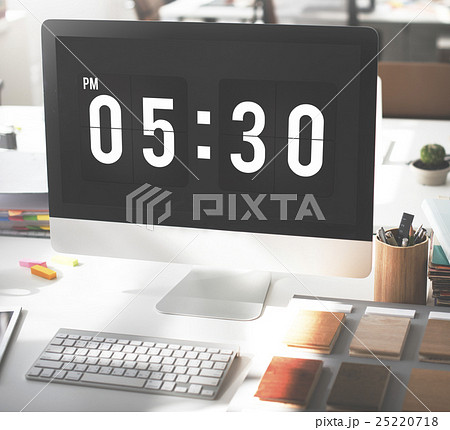 Time And Date Clock Graphic Concept 25220718