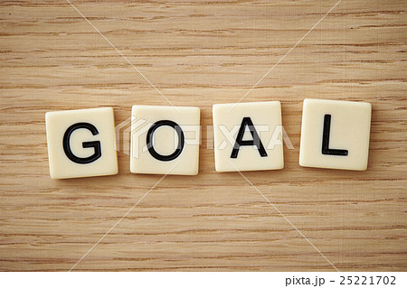 Goalの文字の写真素材