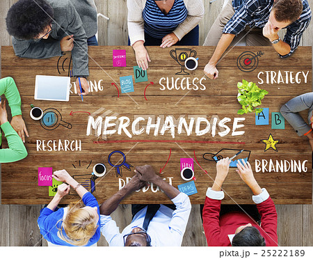 Merchandise Business Goal Investment Plan Concept Merchandise Business Goal Investment Plan Concept 25222189