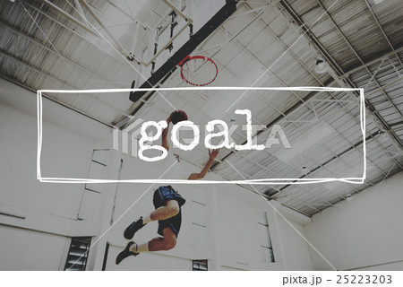 Basketball Jump Shot Reach Hoop Shoot Sport Concept Basketball Jump Shot Reach Hoop Shoot Sport Concept 25223203