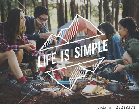 Camping Adventure Trekking Nature Relaxation Concept Camping Adventure Trekking Nature Relaxation Concept 25223371