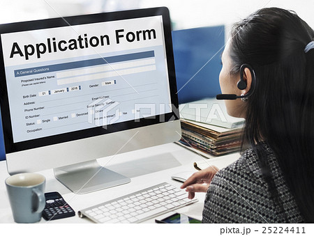 Application Form Information Employment Concept Application Form Information Employment Concept 25224411