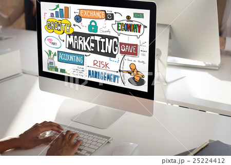 Marketing Economy Commercial Digital Growth Concept Marketing Economy Commercial Digital Growth Concept 25224412