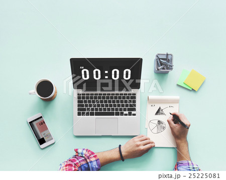 Midnight Time Tomorrow Timing Concept Midnight Time Tomorrow Timing Concept 25225081