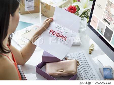 Pending Imported Purchase Business Concept Pending Imported Purchase Business Concept 25225338