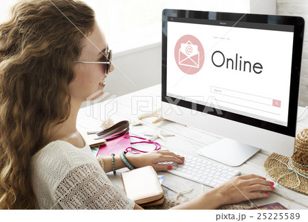 Online Message Blog Chat Communication Envelop Graphic Icon Concept Online Message Blog Chat Communication Envelop Graphic Icon Concept 25225589