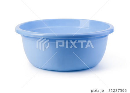 blue plastic wash bowl 25227596