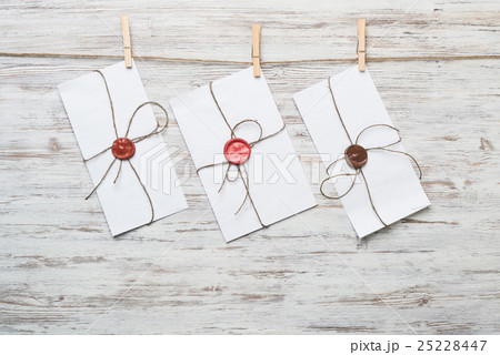 Mail envelope on rope 25228447