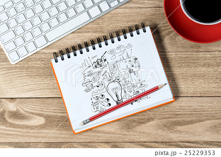 Business workplace with stuff Business workplace with stuff 25229353