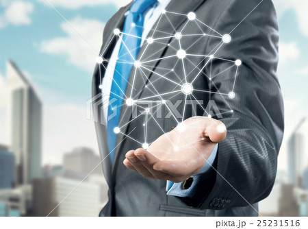 Presenting connection and interaction concept 25231516