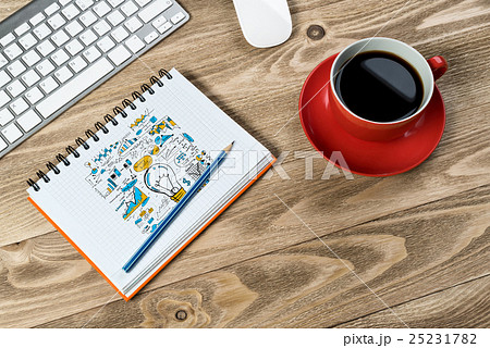 Business workplace with stuff Business workplace with stuff 25231782