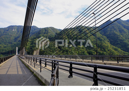 不動大橋 八ッ場ダムの写真素材