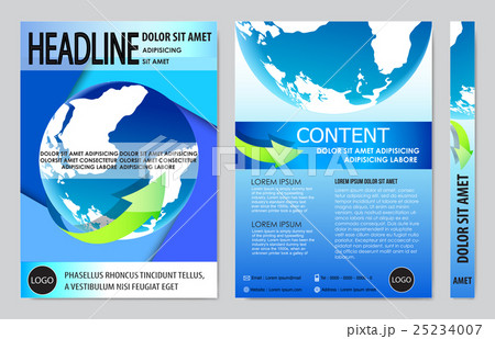 Cover book presentation report design template  25234007