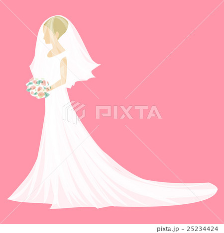 花嫁のイラストのイラスト素材